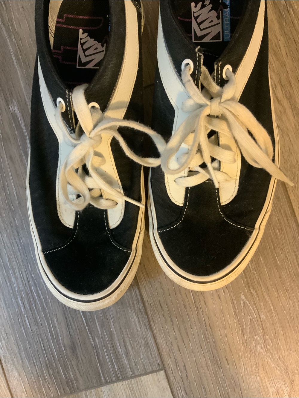 Vans Rhude Black, White & Yellow Old School sneakers. Size 8.5 - Picture 3 of 7